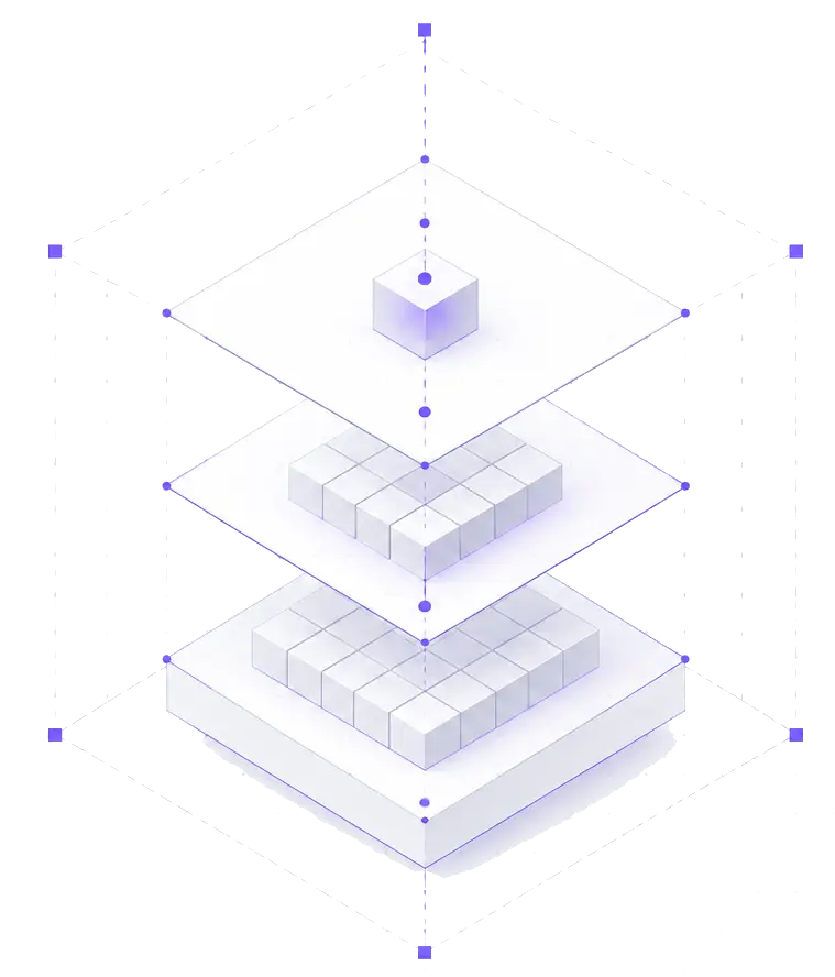 Ilustración de una arquitectura escalable por capas